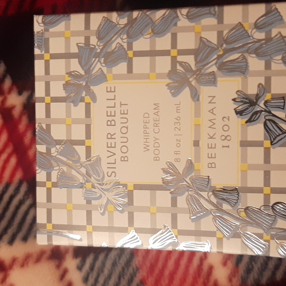 NIB beekman 1802 silver belle bouquet whipped body cream